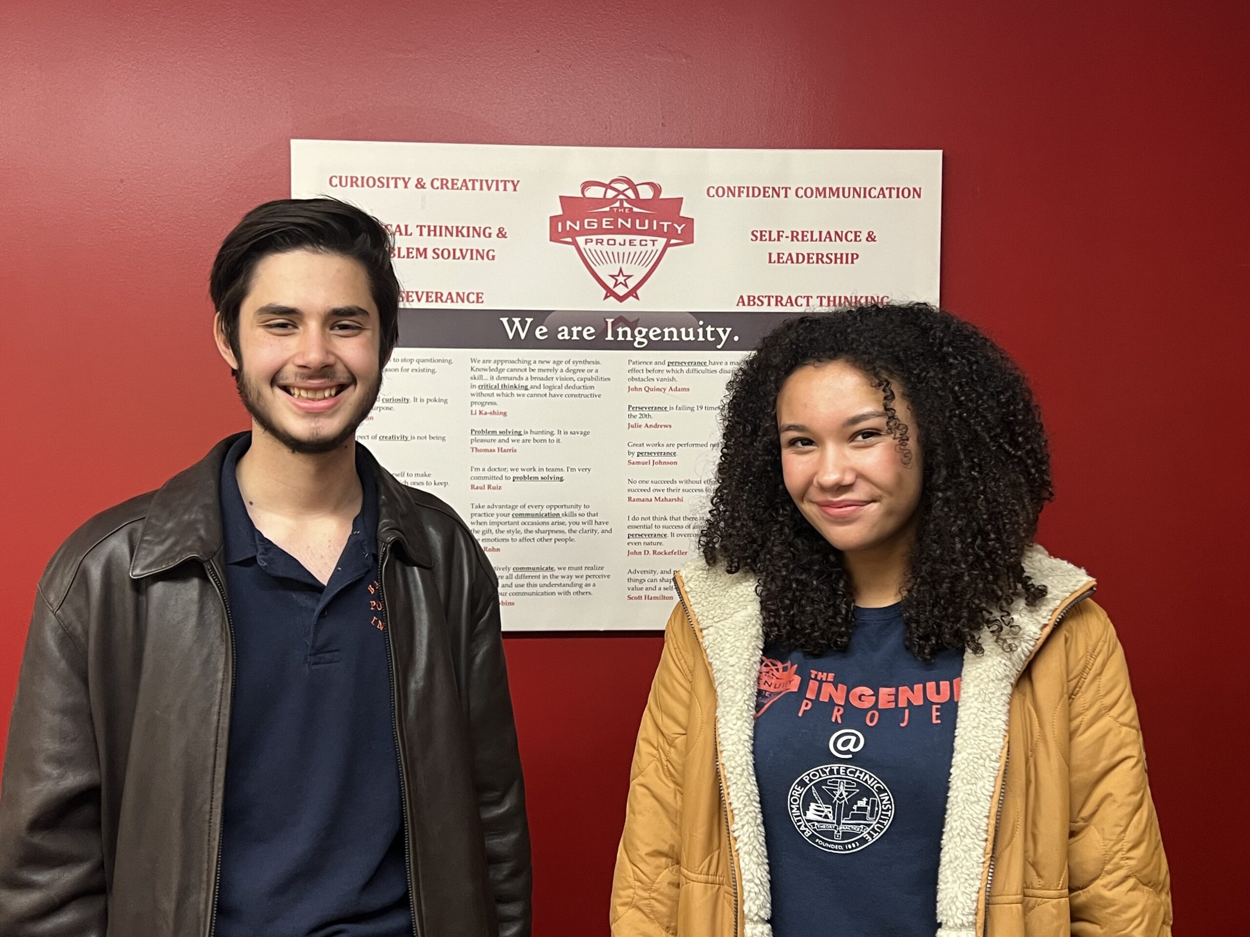 Ingenuity Students Holland Low and Kaif Ur Rehman recognized by Regeneron Science 2023 Talent Search