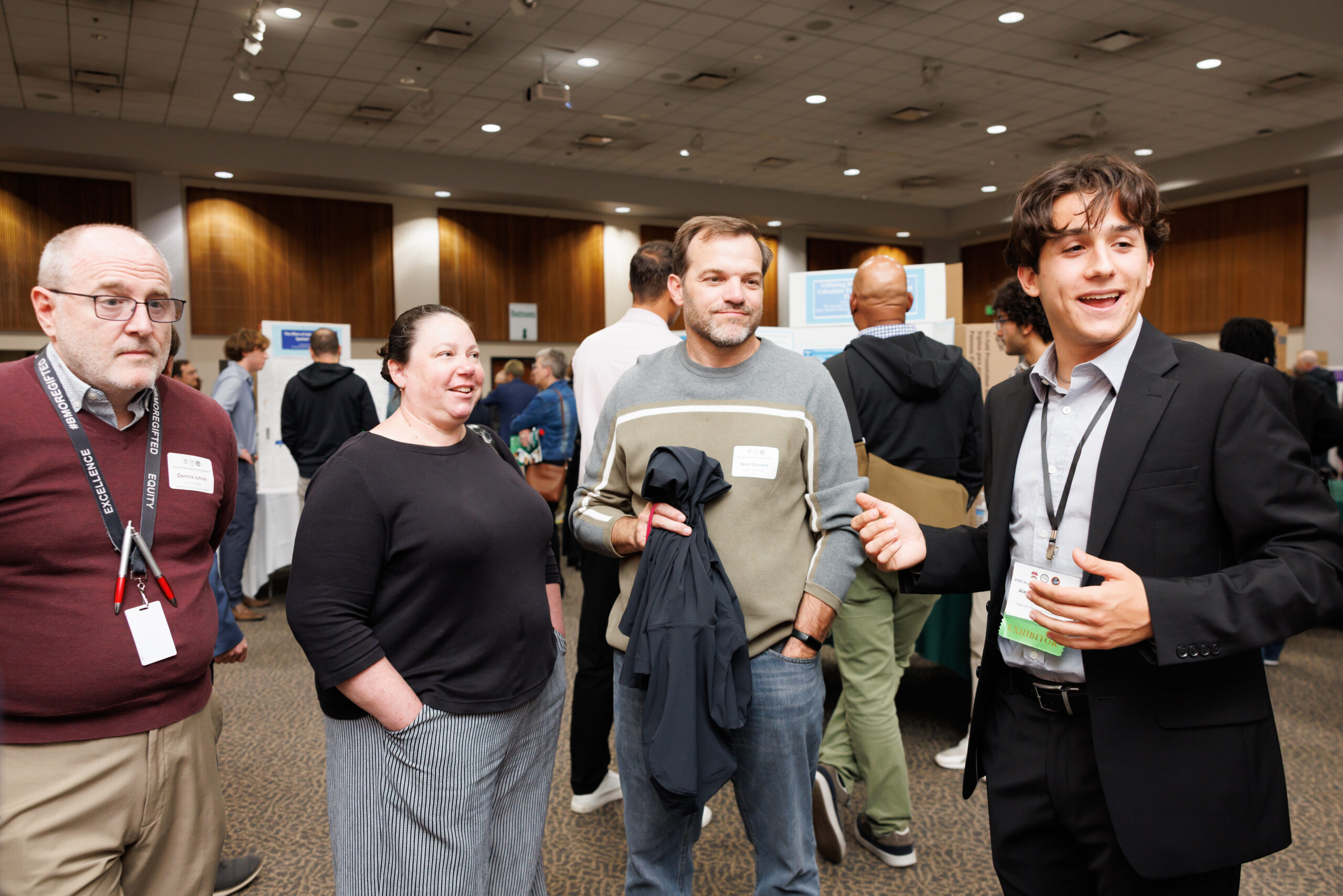 Dennis Justras and guests at Poster session